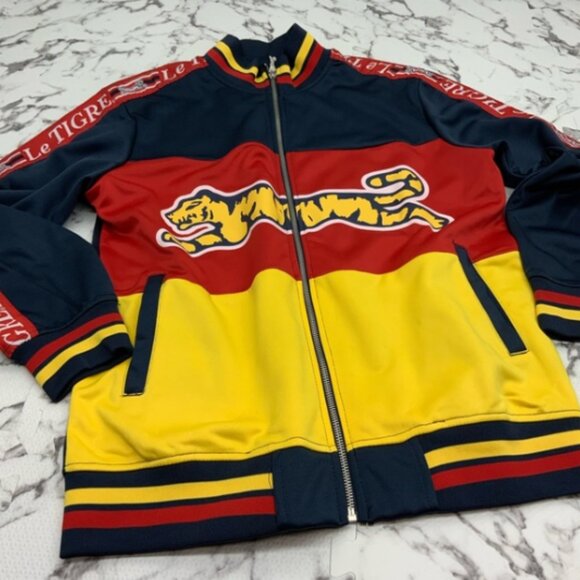 Men's Le Tigre NavyRedYellow Track Jacket NWT